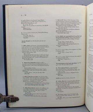 A Mormon Bibliography 1830-1930: Books, Pamphlets, Periodicals, and Broadsides Relating to the First Century of Mormonism. Introduction by Dale L. Morgan.