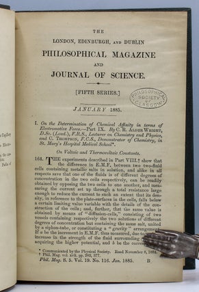 “The Logical Spectrum.” In Philosophical Magazine, Volume 19, 1885, p. 286.