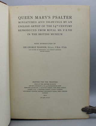 Queen Mary's Psalter: Miniatures and drawings by an English artist of the 14th century reproduced from Royal MS. 2.B.VII in the British Museum.