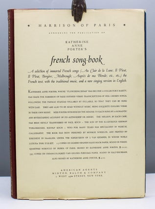 Katherine Anne Porter’s French Song-Book.