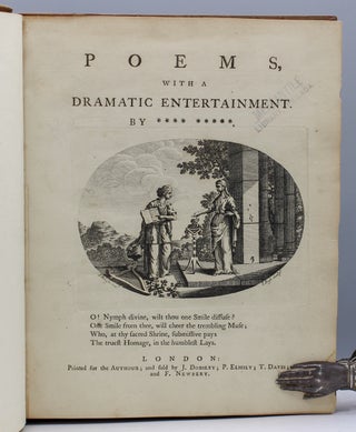 Item #13012 Poems, with a Dramatic Entertainment. By **** *****. Anne Penny