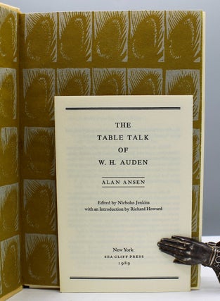 The Table Talk of W.H. Auden. Edited by Nicholas Jenkins with an Introduction by Richard Howard.