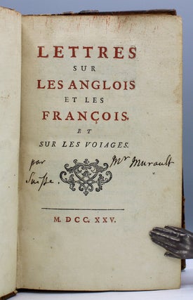 Lettres sur les Anglois et les François. Et sur les voiages.