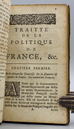 Traitté de la politique de France. Par monsieur P.H. marquis de C.