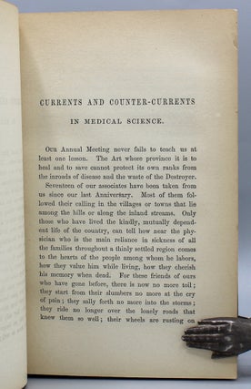 Currents and Counter-Currents in Medical Science. With other addresses and essays.
