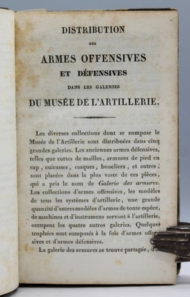 Notice abrégée des collections dont se compose le Musée de l’Artillerie.
