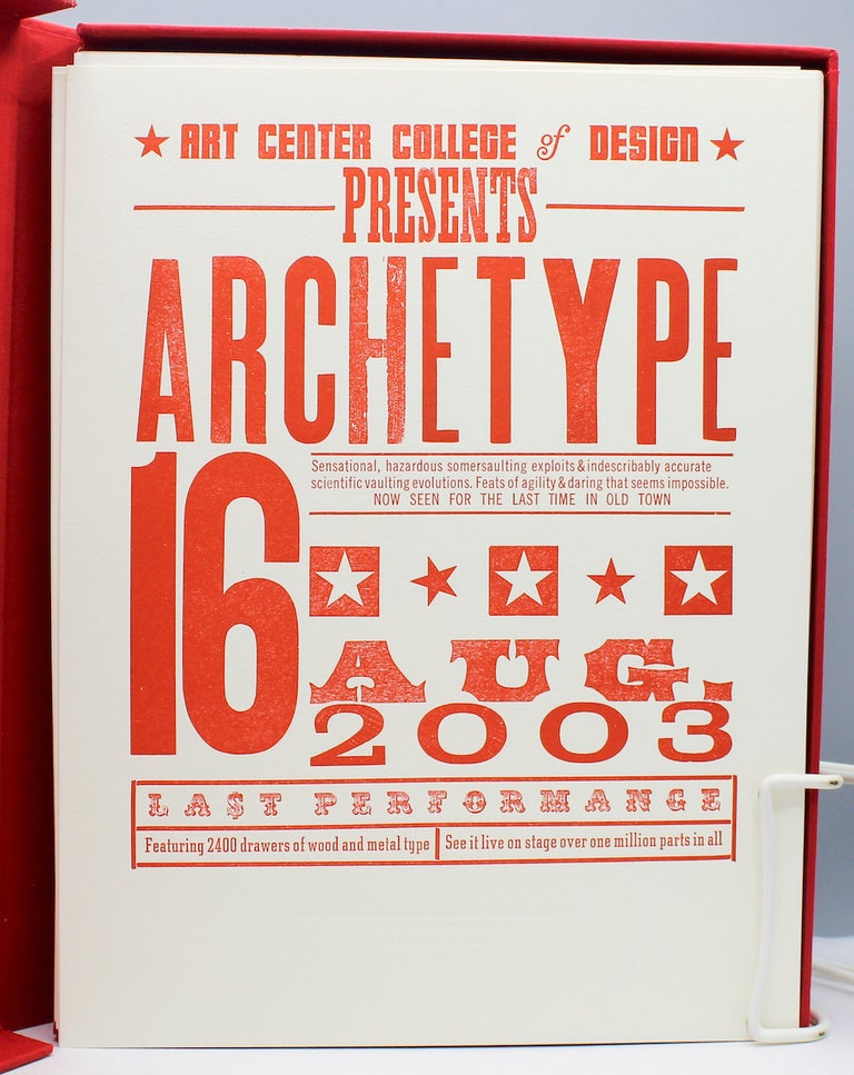 Item #14276 40 Mills Place: A Collection of Type Specimens. Pasadena Archetype Press.