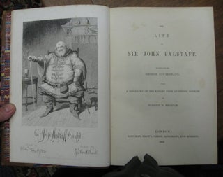 Item #14290 The Life of Sir John Falstaff. Illustrated by George Cruikshank. With a Biography of...