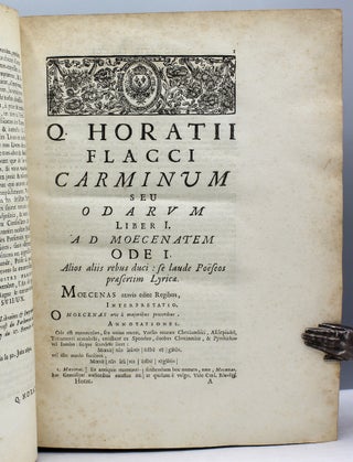 Quinti Horatii Flacci Opera. Interpretatione et notis illustravit Ludovicus Desprez…In usum Serenissimi Delphini...
