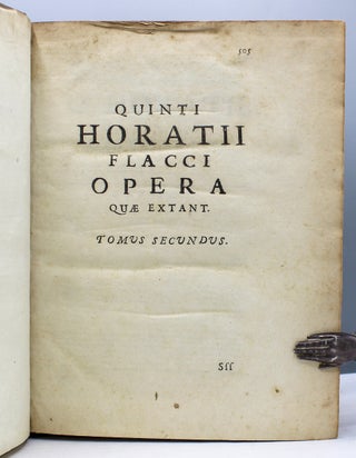 Quinti Horatii Flacci Opera. Interpretatione et notis illustravit Ludovicus Desprez…In usum Serenissimi Delphini...