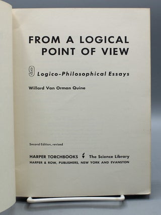 From a Logical Point of View. 9 Logico-Philosophical Essays. Second edition, revised.