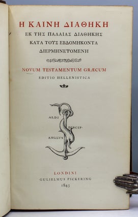 [Greek title.] Novum Testamentum Graecum. Editio Hellenistica.