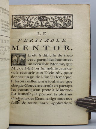 Le veritable mentor, ou L’education de la noblesse