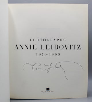 Item #14909 Annie Leibovitz Photographs 1970-1990. Annie Leibovitz