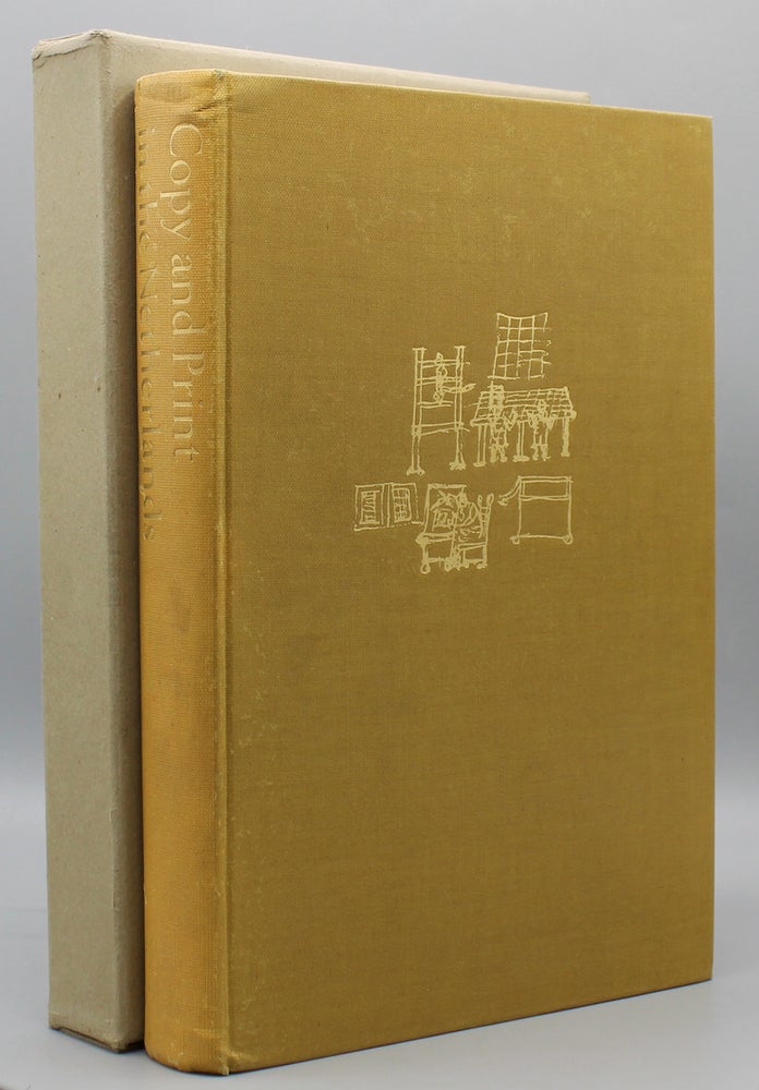 Item #15084 Copy and Print in the Netherlands: An Atlas of Historical Bibliography.; With introductory essays by H. De La Fontaine Verwey and G.W. Ovink. Wytze Gs Hellinga.