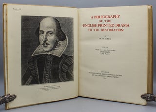 A Bibliography of the English Printed Drama to the Restoration.