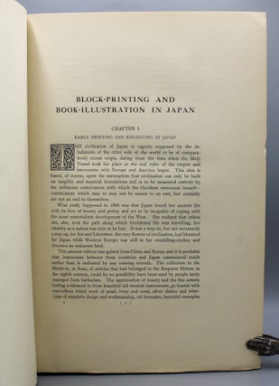 Block Printing and Book Illustration in Japan. With Forty-Three Illustrations (Eighteen in Colours), Indexes of Titles and Artists.