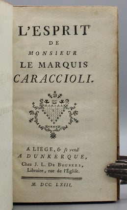 L’Esprit de Monsieur Le Marquis Caraccioli.