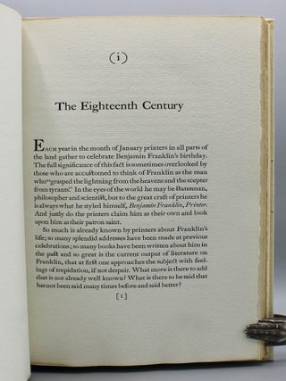 B. Franklin Printer & Publisher.