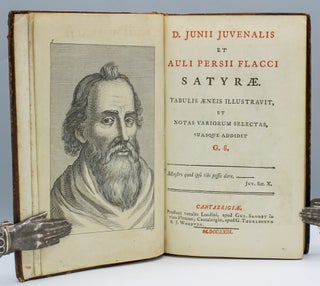 Item #15509 D. Junii Juvenalis et Auli Persii Flacci Satyrae. Tabulis Aeneis Illustravit, et...