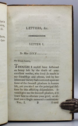 Letters to a Young Lady, on a Variety of Useful and Interesting Subjects, Calculated to Improve the heart, to form the manners, and enlighten the understanding…The Third Edition.