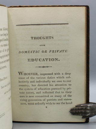 Thoughts upon Domestic or Private Education...