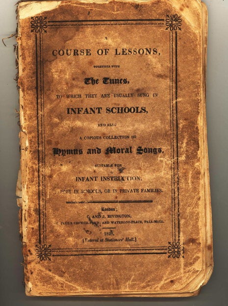 Item #15574 A Course of Lessons, Together with the Tunes to which they are usually sung in Infant Schools. And also a Copious Collection of Hymns and Moral Songs. Suitabele for Infant Instruction, either in schools, or in private families. Thomas Bilby.