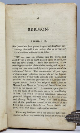 The Christian Mourning with Hope. A Sermon Delivered at Beverly, Nov. 14, 1808, on the Occasion of the Death of Mrs. Eleanor Emerson, Late Consort of the Rev. Joseph Emerson…to which are annexed, Writings of Mrs. Emerson, with a Brief Sketch of her Life.