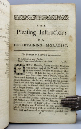 The Pleasing Instructor or Entertaining Moralist containing Select Essays, Relations, Visions and Allegories collected from The most Eminent English Authors, to which are prefixed New thoughts on Education. A New Edition.