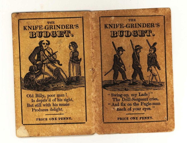 Item #15797 The Knife-Grinder's Budget of Pictures & Poetry, for Boys and Girls. Children's Books.