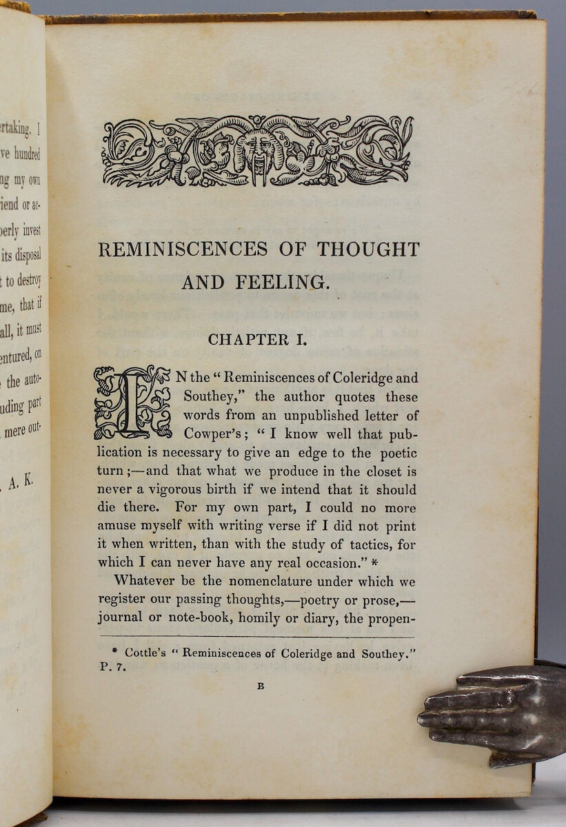 Reminiscences of Thought and Feeling. By the author of Visiting My