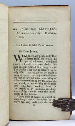 Instructions for a Young Lady, In Every Sphere and Period of Life. Containing I. A Mother's Advice to her Daughters. II. Two Letters to a Lady upon the subject of Religion, by a Clergyman. III. A Letter to a Young Lady on her Marriage. IV. An Epistle upon the Cultivate of Taste. V. Fables for the Female Sex.