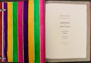 Bazaar: Wanderings in Various Bazaars. Accompanied by Prints. Together with an edited Poem by Sarojini Naidu.