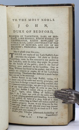 Letters of Rachel Russell: from the Manuscript in the Library at Woburn Abey. To Which is Prefixed an Introduction, Vindicating the Character of Lord Russell Against Sir John Dalrymple, &c. The Fifth Edition, Corrected and Enlarged. To This Edition is Added, (Not in the London Edition) the Trial of Lord William Russell, for High Treason, Extracted from the State Trials at Large.