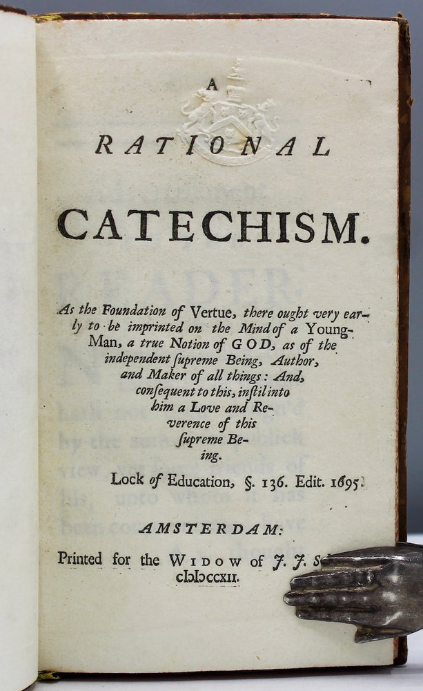 Item #15978 A Rational Catechism. Education., William Popple.