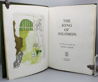 The Song of Solomon. With etchings and aquatints by Susan Allix. Privately printed and illustrated.