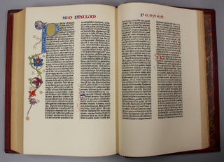 [ Biblia Latina. Cover title:] Biblia Sacra. A Facsimile of the Gutenberg Bible.]