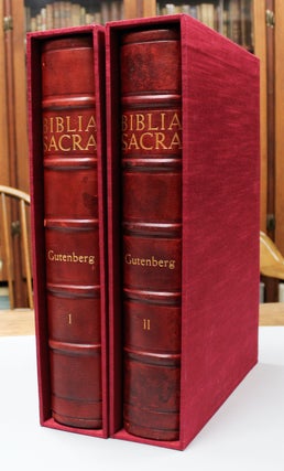 [ Biblia Latina. Cover title:] Biblia Sacra. A Facsimile of the Gutenberg Bible.]