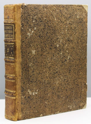 Item #16074 Oeuvres philosophiques Latines & Françoises... Tirées des ses manuscrits qui se...