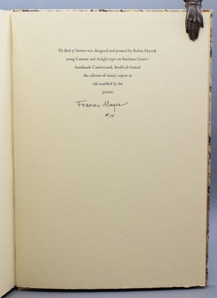 The Book of Summer.