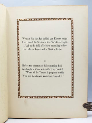 Rubaiyat of Omar Khayyam. Rendered into English verse by Edward Fitzgerald.