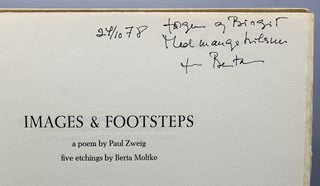 Images & Footsteps. A Poem by Paul Zweig.
