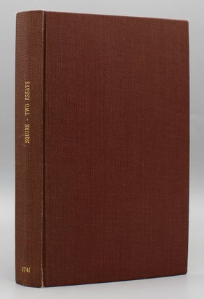 Item #16269 Two Essays. The Former, A Defense of the Ancient Greek Chronology; To which is...