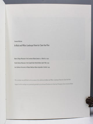 In Black and White: Landscape Prints by Claire Van Vliet.