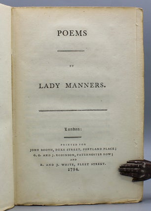 Poems. By Lady Manners.