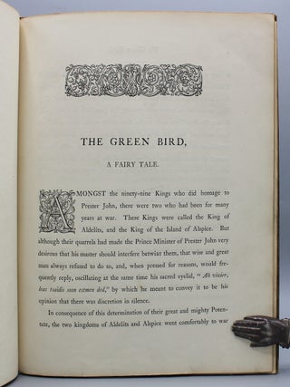 The Green Bird, a Fairy Tale. Edited by A.G. With Illustrations by R.S.B.