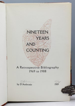 Nineteen Years and Counting. A Retrospective Bibliography, 1969-1988.
