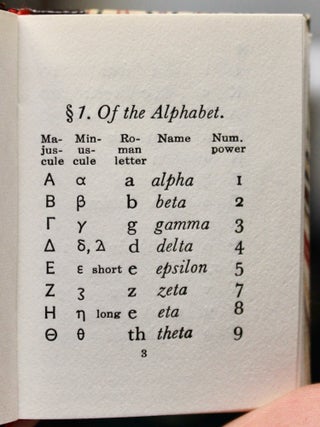Fleecestreet’s Greek in a Nutshell. The Ancient Language Accommodated to the Busy Student of Today by Judge Jason Augustus Fleecestreet.