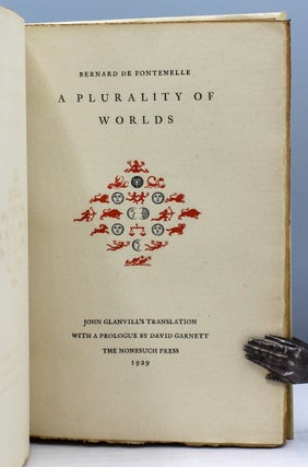 Item #16922 A Plurality of Words. John Glanvill’s translation. With a prologue by David...