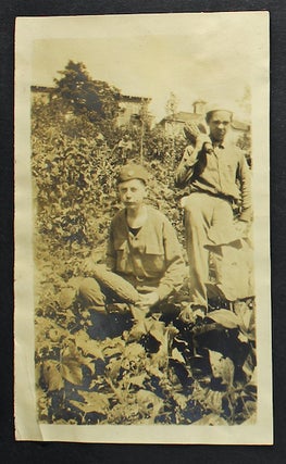 Photo album documenting the student gardeners at the Mary Hemenway School in Boston, participating in the United States School Garden Army (USSGA) program during and after World War I.